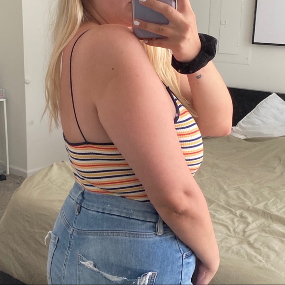 Retro Striped Body Suit - Picture 3 of 5